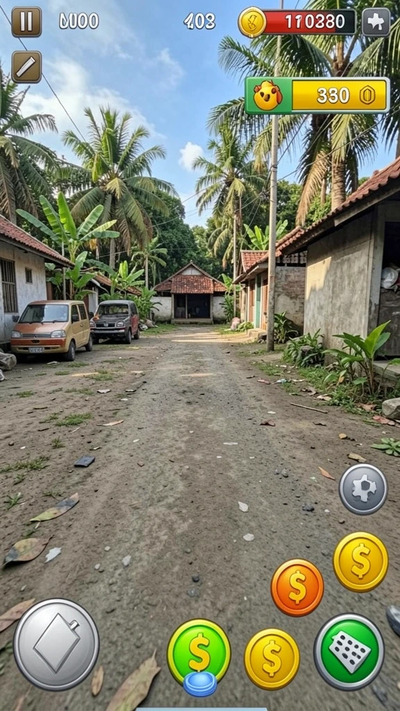 gim777 - Screenshot dari momen penting dalam level game.