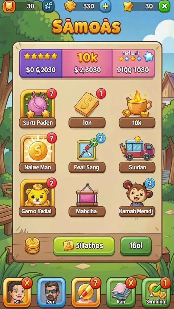 megafafa - Karakter unik dan pilihan strategi yang beragam.